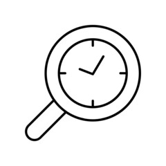 Time management icon vector set. deadline illustration sign collection. timeline symbol or logo.
