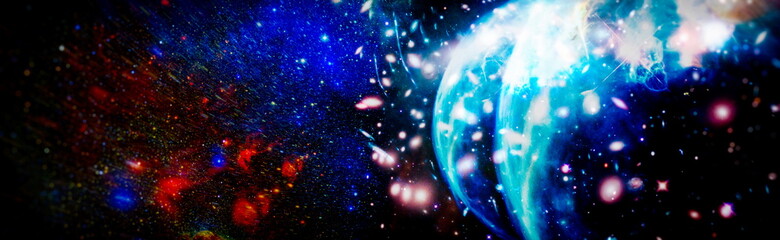 High quality space background. explosion supernova. Bright Star Nebula. Distant galaxy. Abstract...