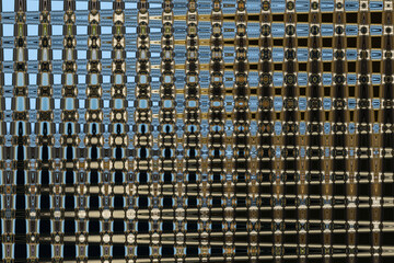 Abstract zigzag  pattern background with waves in gray, blue and black tones. Artistic image processing created by travel photo. Beautiful multicolor pattern for any design. Background image