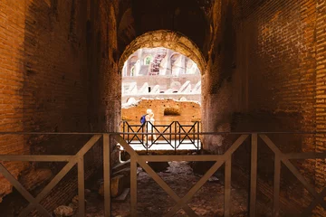 Selbstklebende Fototapete Kolosseum Inside of the Colosseum. 