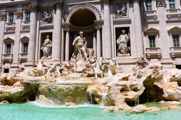 Trevi fountain in Rome.