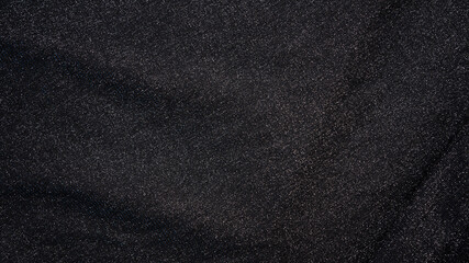 Fototapeta na wymiar Particle drapery luxury black background.