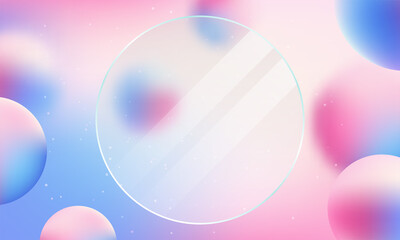 Vector illustration of soft colored abstract background