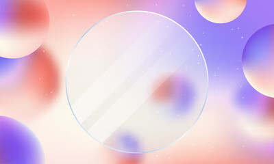 Vector illustration of soft colored abstract background