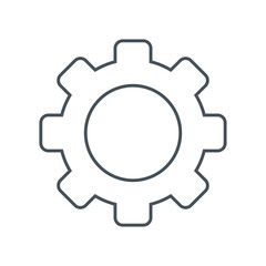 gear silhouette icon