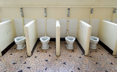 School shared toilets