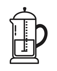Obraz premium coffee french press