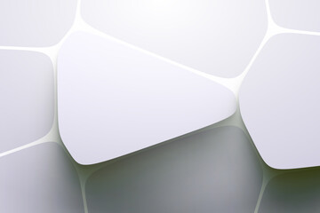 Delightful voronoy polygon with soft large shadow
