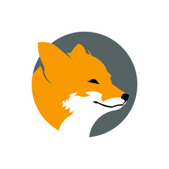 Fox negative space logo