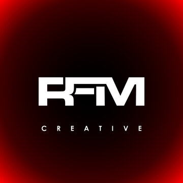 RFM Letter Initial Logo Design Template Vector Illustration
