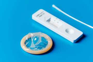 condom and negative covid-19 test device