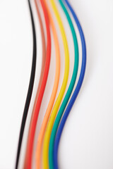 Colorful cables lines