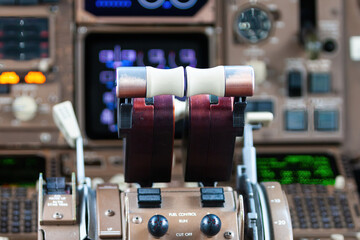 Airplane Cockpit - obrazy, fototapety, plakaty