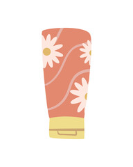 floral cream tube