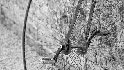 Pennyfarthing bicycle wheel