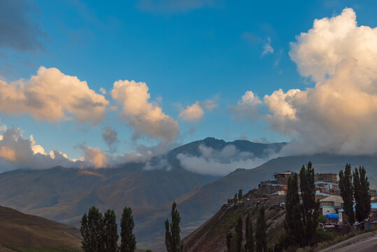 Ancient alpine village Khinalig in Azerbaijan
