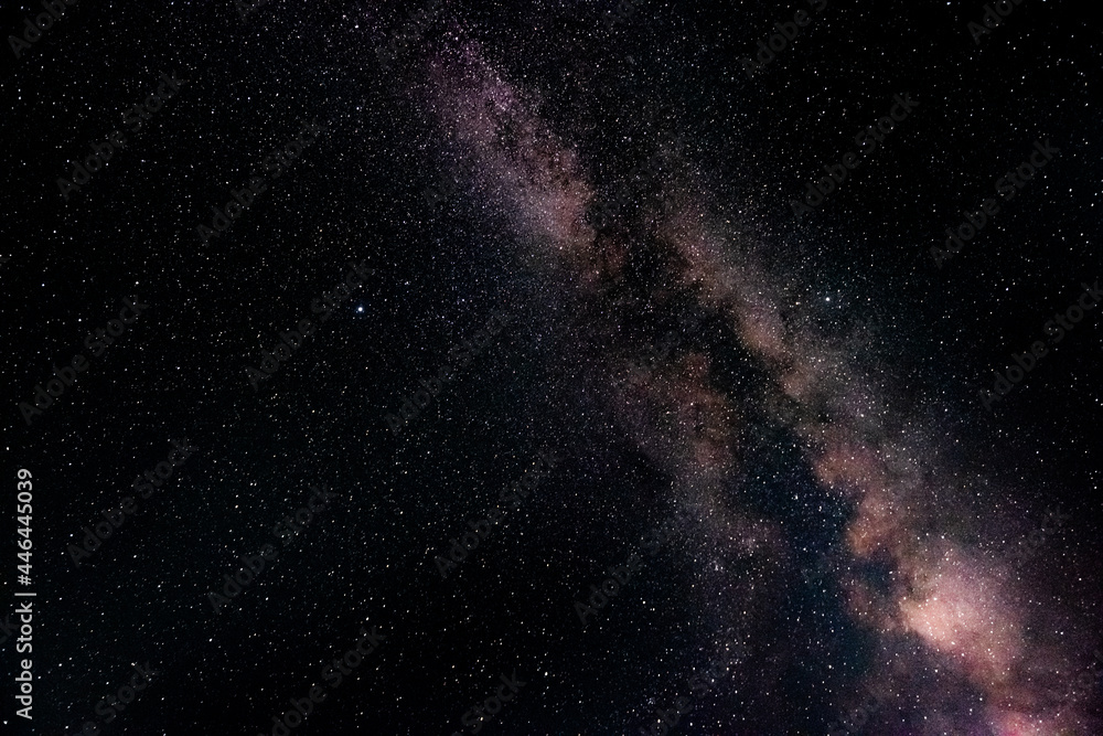 Wall mural milky way in the night sky