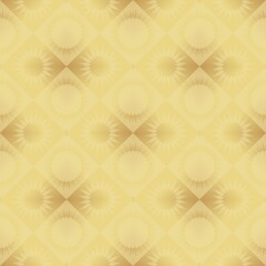 Gold paper for printing.  Seamless pattern. Gold background with decor. Imitation metal foil.
