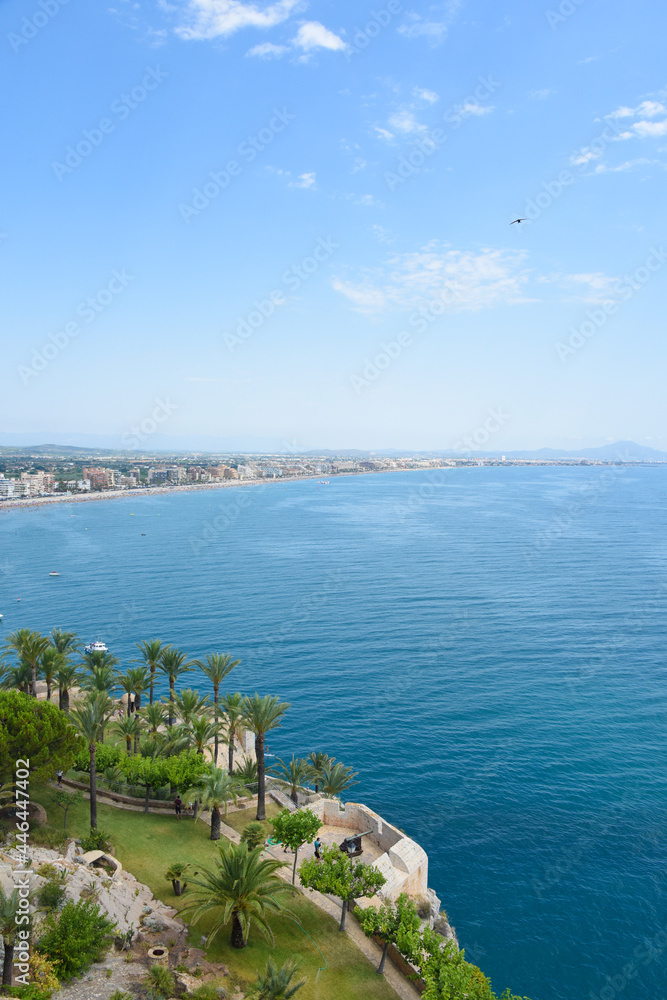 Wall mural Europe Espagne Peniscola mer océan vacances plages soleil été 