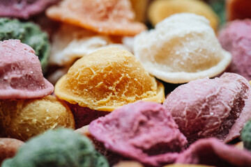 Hand made Orecchiette pasta with natural flavors