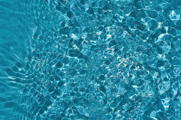 Water waves in sunlight Abstract surface blue