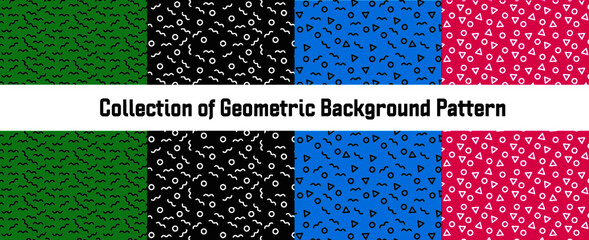 Collection of Geometric Background Pattern | Set of patterns | Seamless pattern
