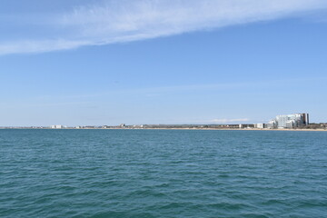 Black Sea. Beautiful seascape. Horizon.