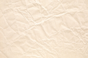 Crumpled Brown kraft paper texture
