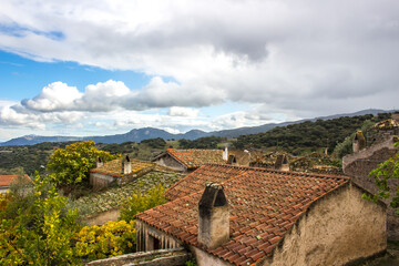 Fototapeta na wymiar Lollove, rural village in Sardinia