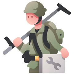 engineer soldier icon