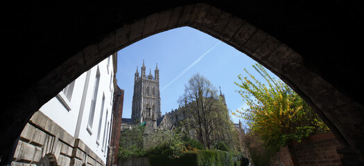 Gloucester Cathedral in Gloucester, Gloucestershire in the UK