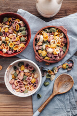 Hand made Orecchiette pasta with natural flavors