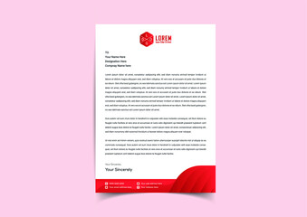 letterhead template design minimalist simple