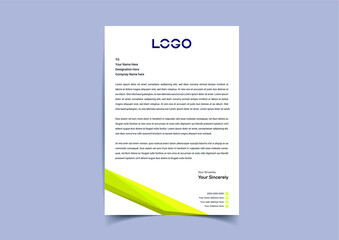 Modern Business Letterhead Design Template