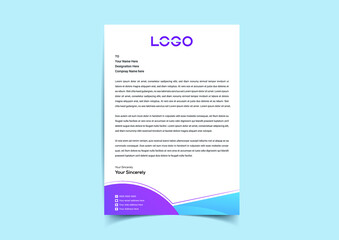 Creative modern business style letterhead templates design. Letterhead design for your Business, abstract, corporate, letterhead design