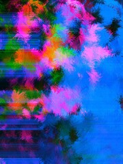 Graphical Abstract Painting Art Background Texture,Abstract Colorful Geometrical Artwork Poster,Modern Conceptual Art,Synthwave Aesthetic Vaporwave Poster Print,3D Rendering,3D Illustration