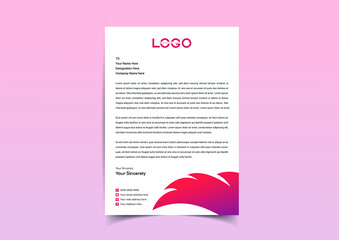 Creative modern business style letterhead templates design. Letterhead design for your Business, abstract, corporate, letterhead design