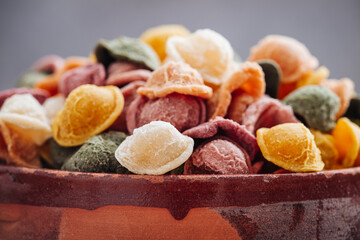 Hand made Orecchiette pasta with natural flavors