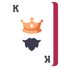 king poker card icon