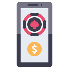 mobile gambling icon