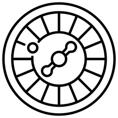 Obraz premium roulette wheel icon