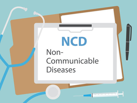 Tuberculosis written in paNCD Non-Communicable Diseases written in patient card, medical concept- vector illustrationtient card, medical concept- vector illustration