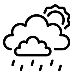 rain line icon