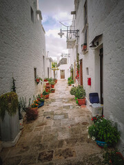 Alberobello rua caminho