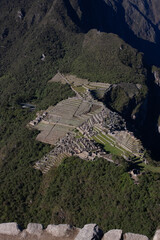 Machu Picchu sem from the top of Huayna Picchu
