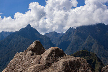 A landscape seem from the top of Huayna Picchu
