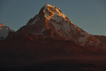 Annapurnas view from Poon Hill in Nepal