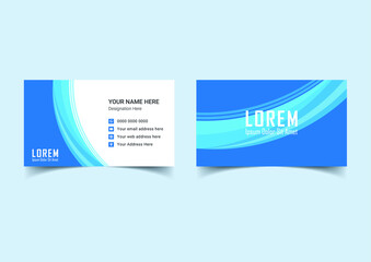 Double-sided creative business card template. 