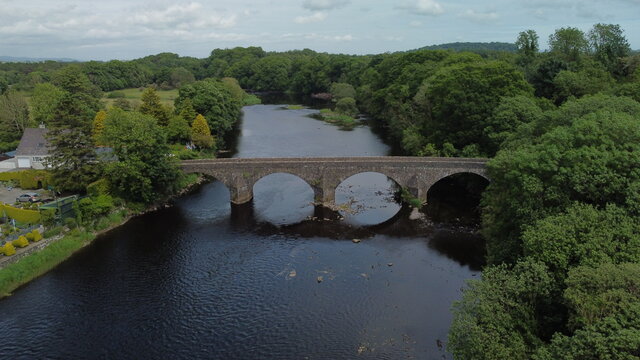 Ancient bridge over River Dee
