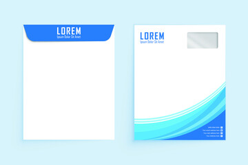 A4 envelope design. Paper envelope mockup vector isolates on the background. A4 C4, A5 C5, A3 C3 template, Vector template for business and branding identity.